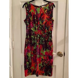 Calvin Klein Paint Splatter Sleeveless Dress